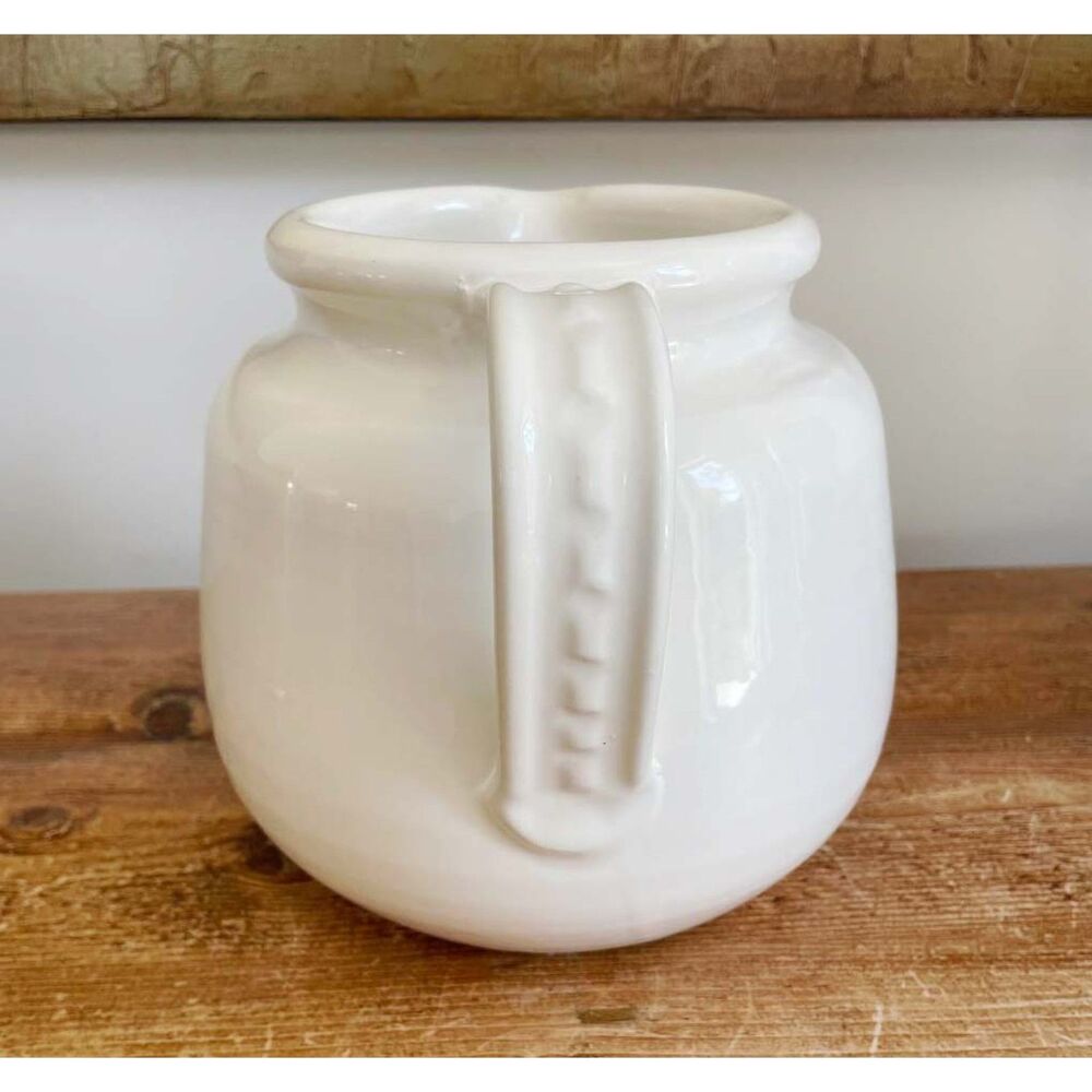 Vintage Pottery Barn Chunky Ceramic Beverage Pitcher Italy - Picture 4 of 11